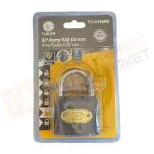 TDG50MM TUDOR GRİ ASMA KİLİT 50 NO - 1