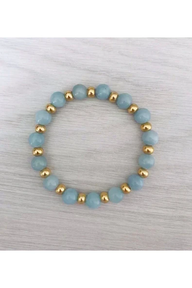 MK TASARIM GERÇEK MAVİ KUVARS TAŞI BİLEKLİK MKT2025011 ürün görseli