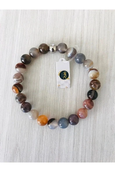 MK TASARIM Gerçek Bostwana Akik Bileklik ürün görseli