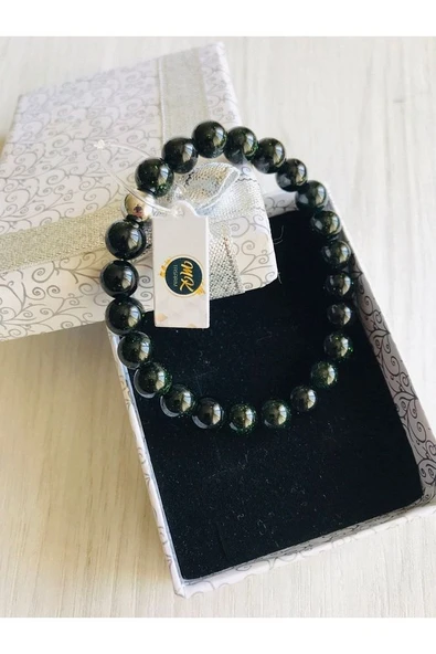 Gerçek Yeşil Yıldız Taşı Bileklik - Resim 4