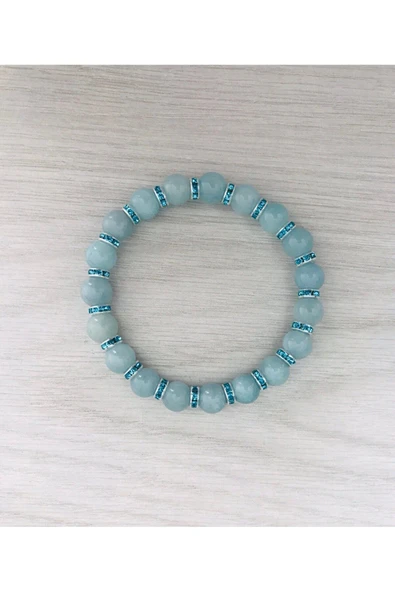 MK TASARIM GERÇEK MAVİ KUVARS TAŞI BİLEKLİK MKT2025010 ürün görseli