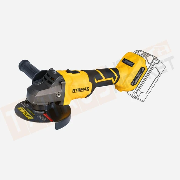 Rtrmax Rts5050 Akülü Avuç Taşlama Kömürsüz 115mm 8.500rpm 2x4 Ah Akü S-lion - 1