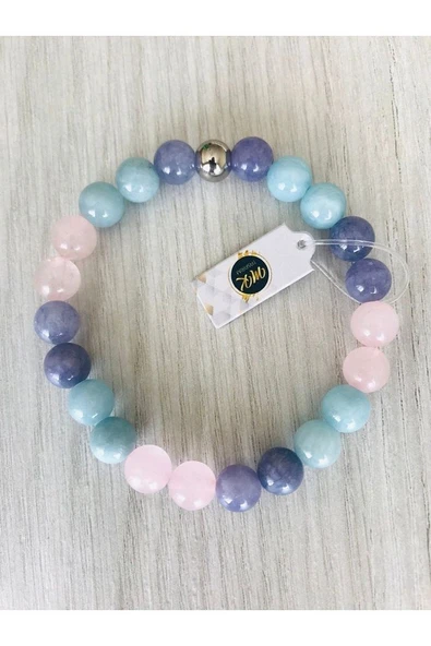 Gerçek Kuvars Taşı Bileklik - Resim 2