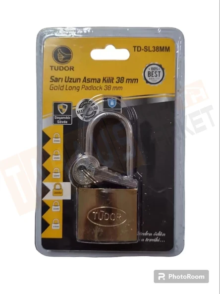 TUDOR ASMA KİLİT SARI UZUN 38 MM VKM TD-SL38MM - 1