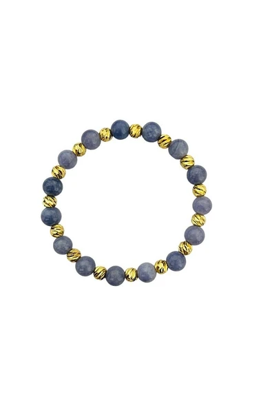 MK TASARIM GERÇEK MOR KUVARS TAŞI BİLEKLİK MK.031.007 ürün görseli