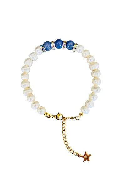 Gerçek Inci - Gerçek Mor Kuvars Taşı Bileklik Mk.025.004 ürün görseli