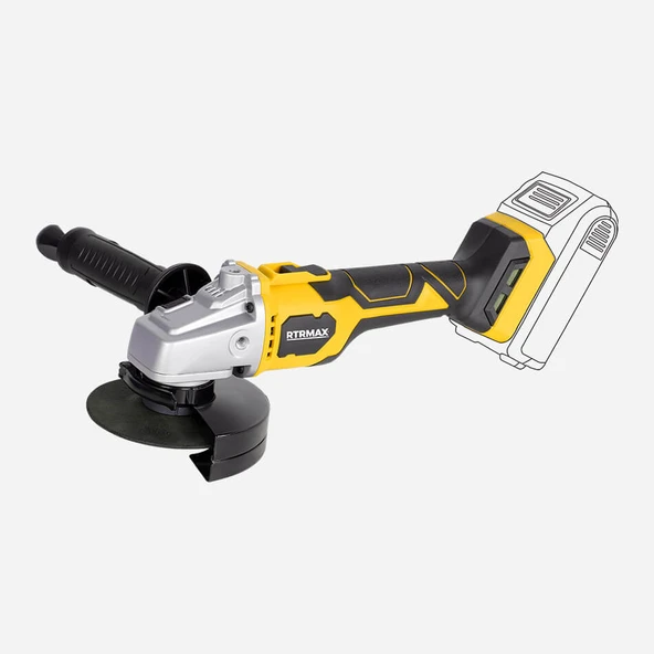 Rtrmax RTX3060 2x4 Ah Çift Akü 5 Ah Akülü Taşlama Makinesi - 2