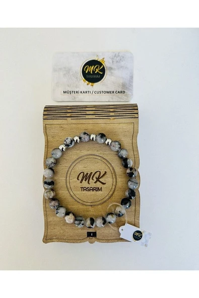 Gerçek Rutil Kuvars Taşı Bileklik | Özel Kutusunda | Müşteri Kartlı Mk.001.007-3 - Resim 3