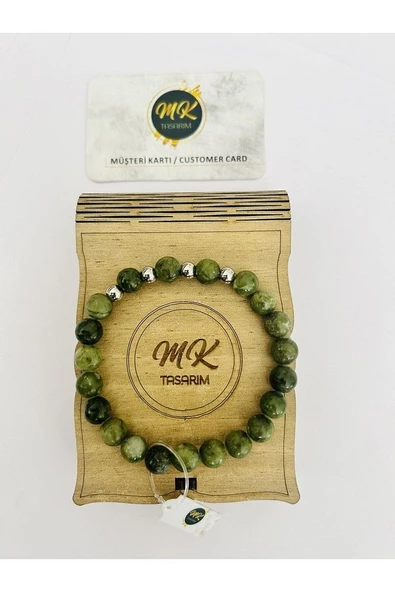 Gerçek Yeşim Taşı Bileklik MK.001.015 ürün görseli