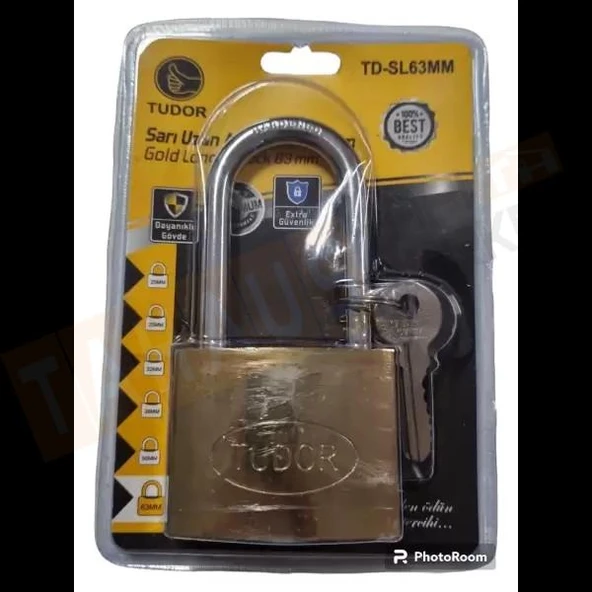 TUDOR ASMA KİLİT SARI UZUN 63 MM VKM TD-SL63MM - 1