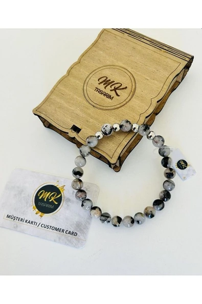 Gerçek Rutil Kuvars Taşı Bileklik | Özel Kutusunda | Müşteri Kartlı Mk.001.007-3 - Resim 4