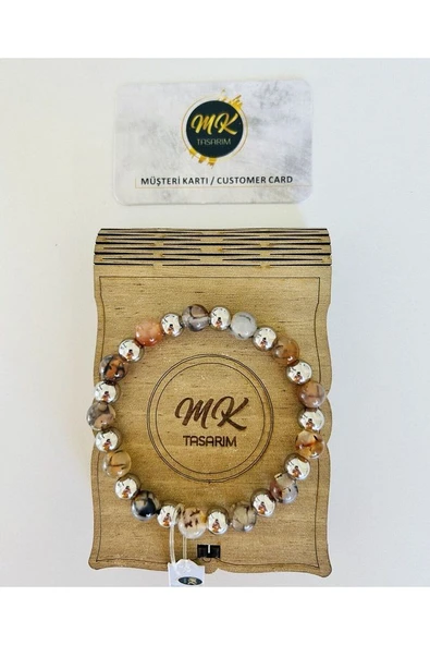GERÇEK YENGEÇ AKİK TAŞI BİLEKLİK | ÖZEL KUTUSUNDA | MÜŞTERİ KARTLI MK.022.006 ürün görseli