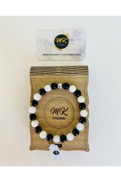 Gerçek Aytaşı Oniks Taşı Bileklik Mk.021.005 - Resim 2