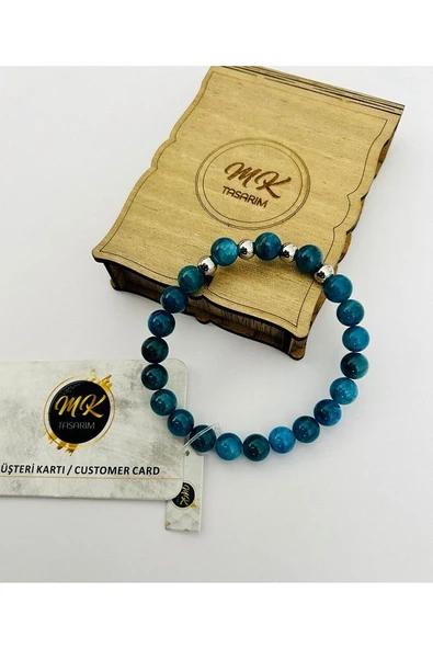 GERÇEK APATİT TAŞI BİLEKLİK MK.001.017 - Resim 4