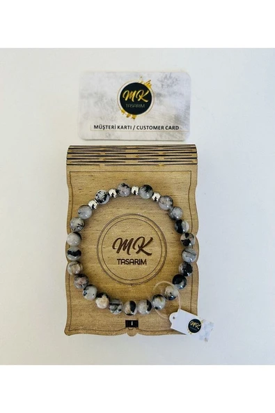 Gerçek Rutil Kuvars Taşı Bileklik | Özel Kutusunda | Müşteri Kartlı Mk.001.007-3 - Resim 2
