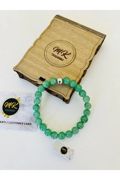 GERÇEK AVENTURİN TAŞI BİLEKLİK - Resim 3