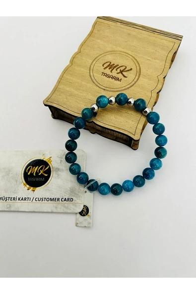 GERÇEK APATİT TAŞI BİLEKLİK MK.001.017 - Resim 2