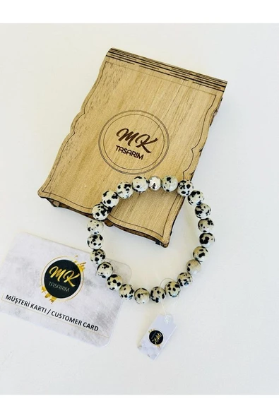 MK TASARIM Gerçek Jasper Taşı Bileklik Mk.009.009-1 - 2