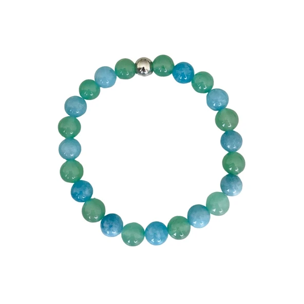 MK TASARIM AVENTURİN MAVİ KUVARS TAŞI BİLEKLİK- RENKLERİ KENDİ DEĞİLDİR- BOYA DEĞİLDİR MKT56002 ürün görseli