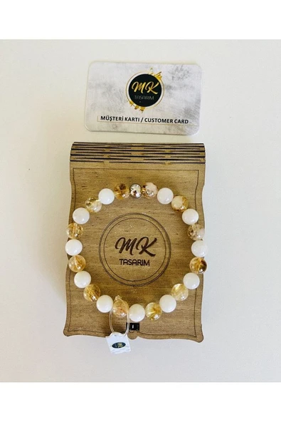 Aytaşı Sitrin Taşı Bilekli Mk.021.009 - 2