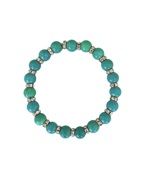 MK TASARIM GERÇEK TURKUAZ TAŞI BİLEKLİK MKT55001 ürün görseli