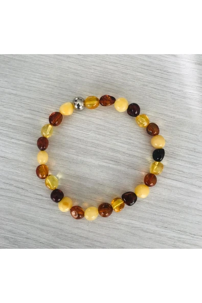 MK TASARIM GERÇEK KEHRİBAR BİLEKLİK MKT61001 ürün görseli