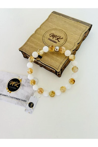 Aytaşı Sitrin Taşı Bilekli Mk.021.009 - 5