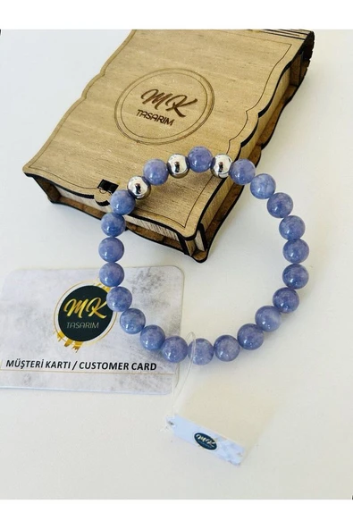 GERÇEK MOR KUVARS TAŞI BİLEKLİK | ÖZEL KUTUSUNDA | MÜŞTERİ KARTLI MK.013.004 - Resim 2