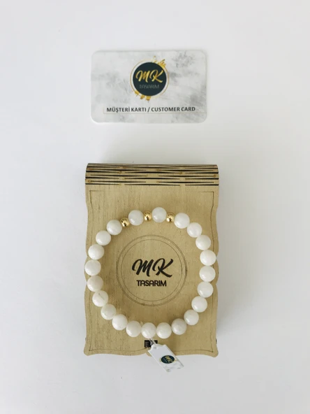 MK TASARIM GERÇEK AYTAŞI BİLEKLİK MKT34006 ürün görseli