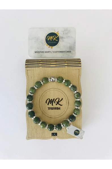 MK TASARIM GERÇEK YEŞİM TAŞI BİLEKLİK MKT33001 ürün görseli