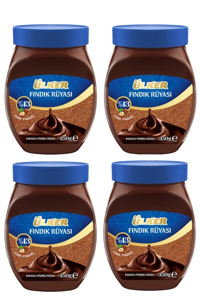 Ülker Fındık Rüyası Kakaolu Fındık Kreması 350 gr x 4 Adet - 1