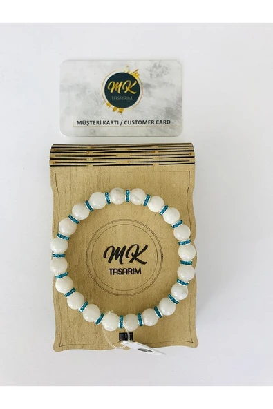 MK TASARIM GERÇEK AYTAŞI BİLEKLİK MKT17006 ürün görseli