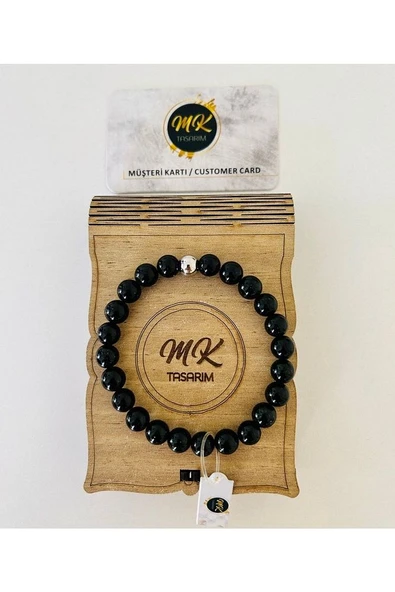 Gerçek Yeşil Yıldız Taşı Bileklik | | |mktasarım Özel Kutusunda |özel Müşteri Kartlı ürün görseli