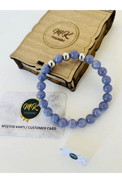 GERÇEK MOR KUVARS TAŞI BİLEKLİK | ÖZEL KUTUSUNDA | MÜŞTERİ KARTLI MK.013.004 - Resim 4