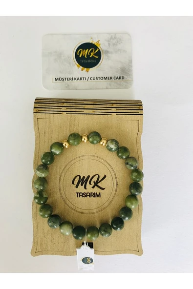 MK TASARIM GERÇEK YEŞİM TAŞI BİLEKLİK MKT34002 ürün görseli