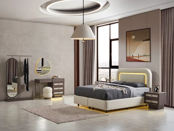 PİERO MDF YATAK ODASI TAKIMI - Resim 3