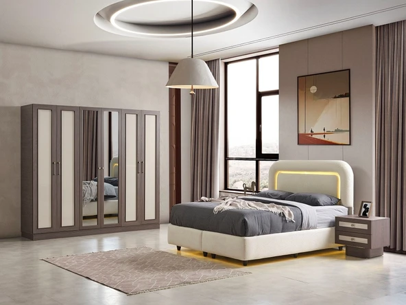 PİERO MDF YATAK ODASI TAKIMI ürün görseli 1