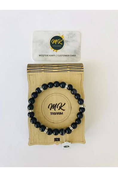 MK TASARIM GERÇEK YILDIZ TAŞI %100  ORIJINAL BİLEKLİK MKT8002 - 1