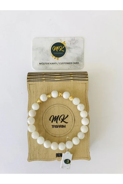 MK TASARIM GERÇEK AYTAŞI %100 ORIJINAL BİLEKLİK MKT6002 ürün görseli