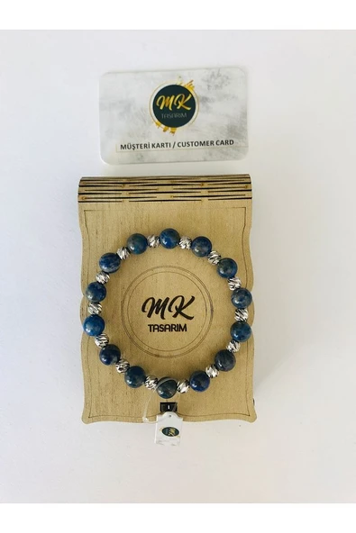 MK TASARIM Gerçek Lapis Lazuli Taşi Bileklik Mkt3005 - 1