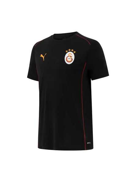 Galatasaray Orijinal Lisanslı 2024/25 Sıfır Yaka Siyah Antrenman T-Shirt + Bileklik Set Hediyelik Ahşap Kutulu - Resim 2