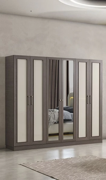 PİERO MDF 6 KAPAKLI DOLAP ürün görseli 1