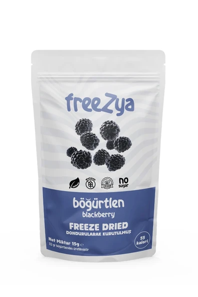 Freezya Freeze Dried Dondurularak Kurutulmuş Böğürtlen - 15 gr