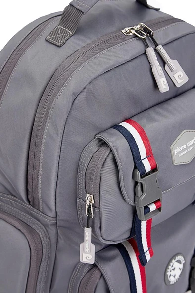 Pierre Cardin Okul Sırt Çantası Gri 07PC1004.GR - Resim 8