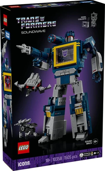 LEGO 10358  Icons Transformers: Soundwave - Resim 2