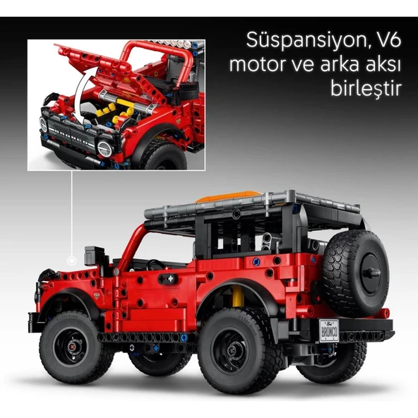 LEGO 42213  Technic Ford Bronco Suv - Resim 6