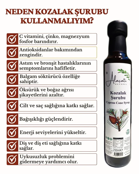 Servi Kozalak Şurubu 250 ml - 2
