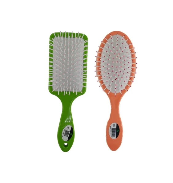 new and single Profesyonel Saç Fön Fırçası Renkli Oval Saç Fırçası Tarak 1 + 1 Adet