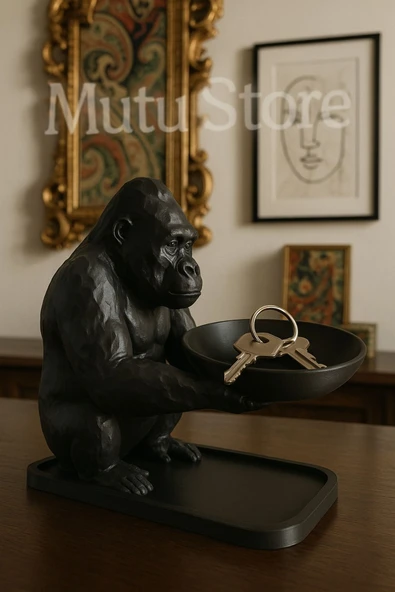 Goril Tasarımlı Organizer-Anahtarlık-Şekerlik - 2