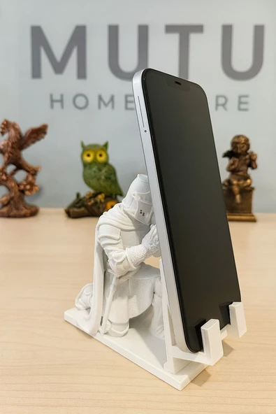 Ortaçağ Şovalyesi Telefon Tutucu Stand-Her Telefon İçin Uygundur - 3